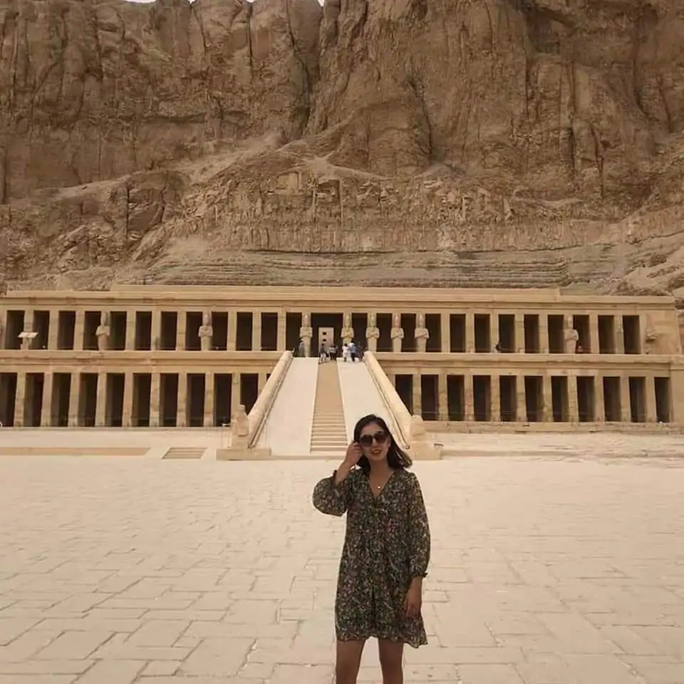 Guests in Hatshepsut Temple Luxor