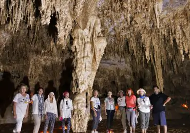 Guests in Crystal Cave tours to Egypt