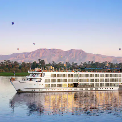 A view of SS Sphinx Nile Cruise between Luxor and Aswan Egypt