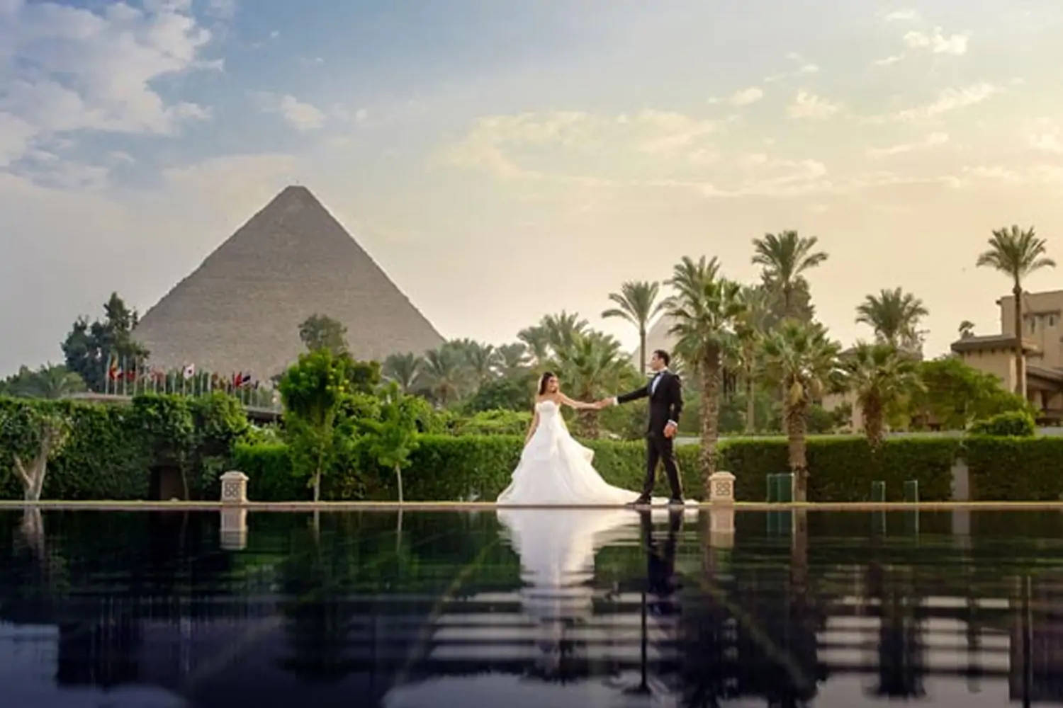 Wedding and Honeymoon by the Pyramids of Giza Egypt