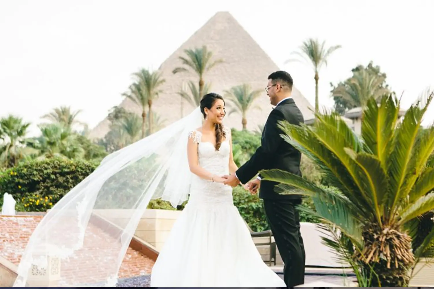 Wedding and Honeymoon by the Pyramids of Giza Egypt