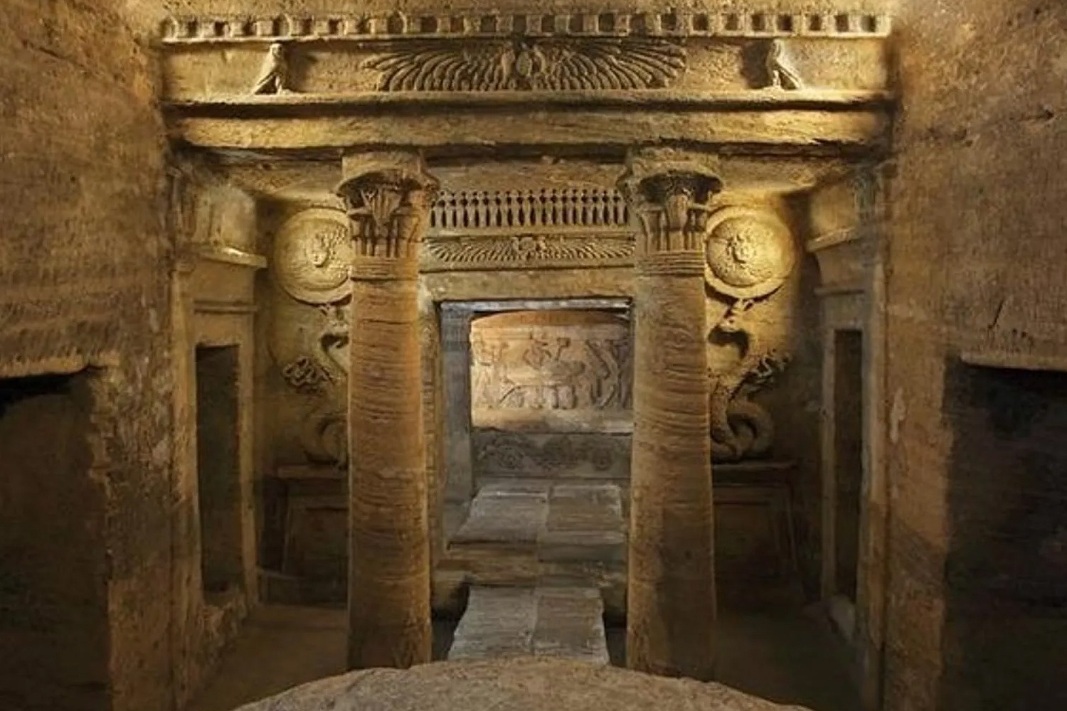 Alexandria- Catacombs of Kom El Shokafa